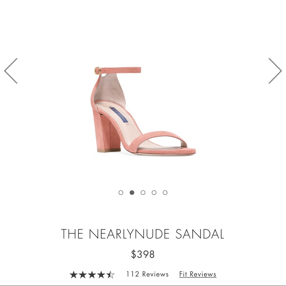 NearlyNude Stuart Weitzman sandals